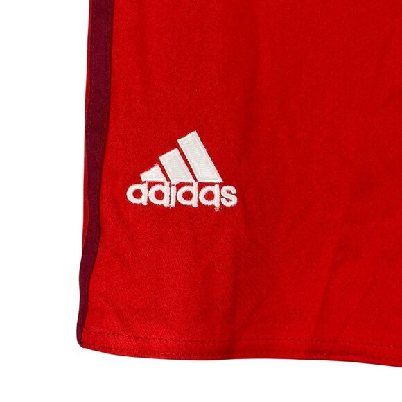 Adidas FC Bayern Munich Soccer Football Shorts Men L Red Trefoil - Picture 3 of 10